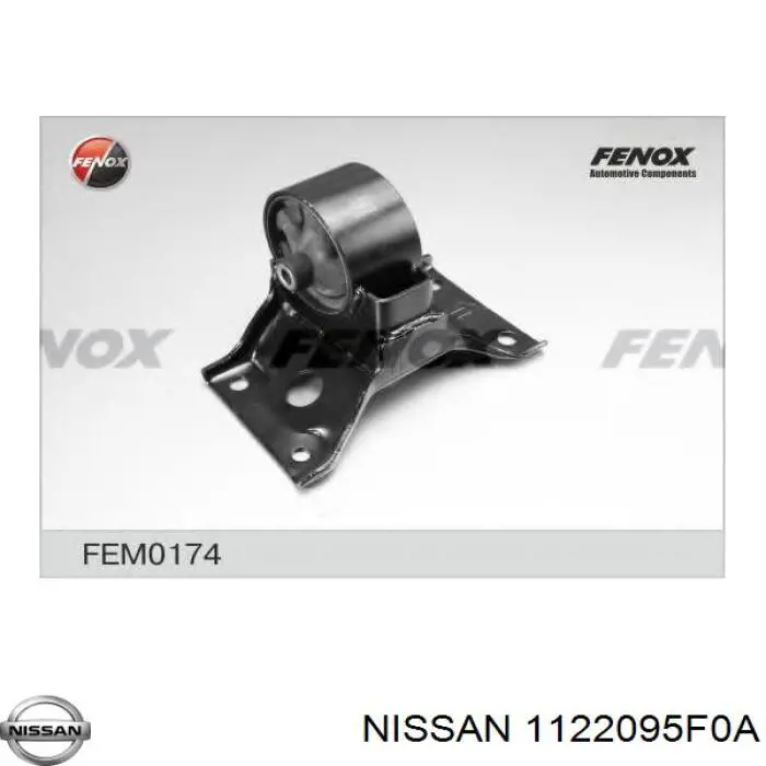 Coxim (suporte) esquerdo de motor Nissan/Infiniti 1122095F0A preço, a partir de 37,85 USD