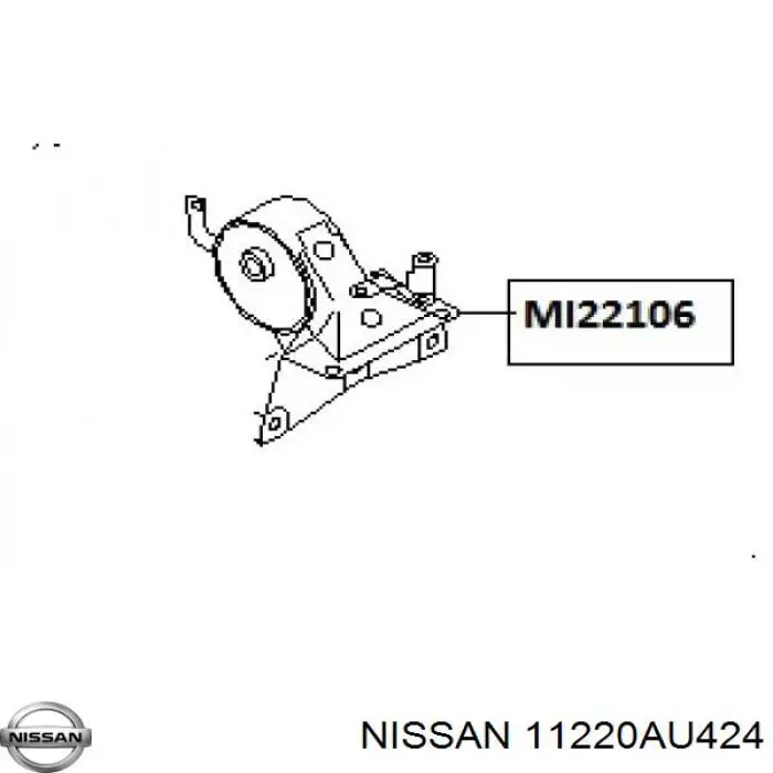 Compre 11220AU424 Nissan/Infiniti Coxim (suporte) esquerdo de motor