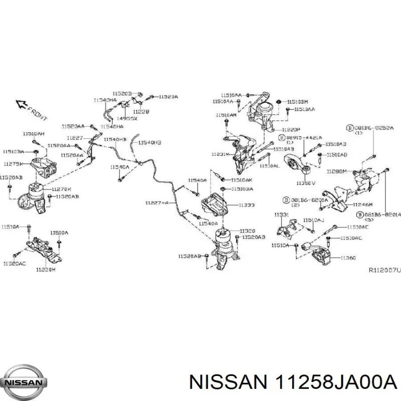 Nissan/Infiniti 11258JA00A preço, a partir de 12,98 USD