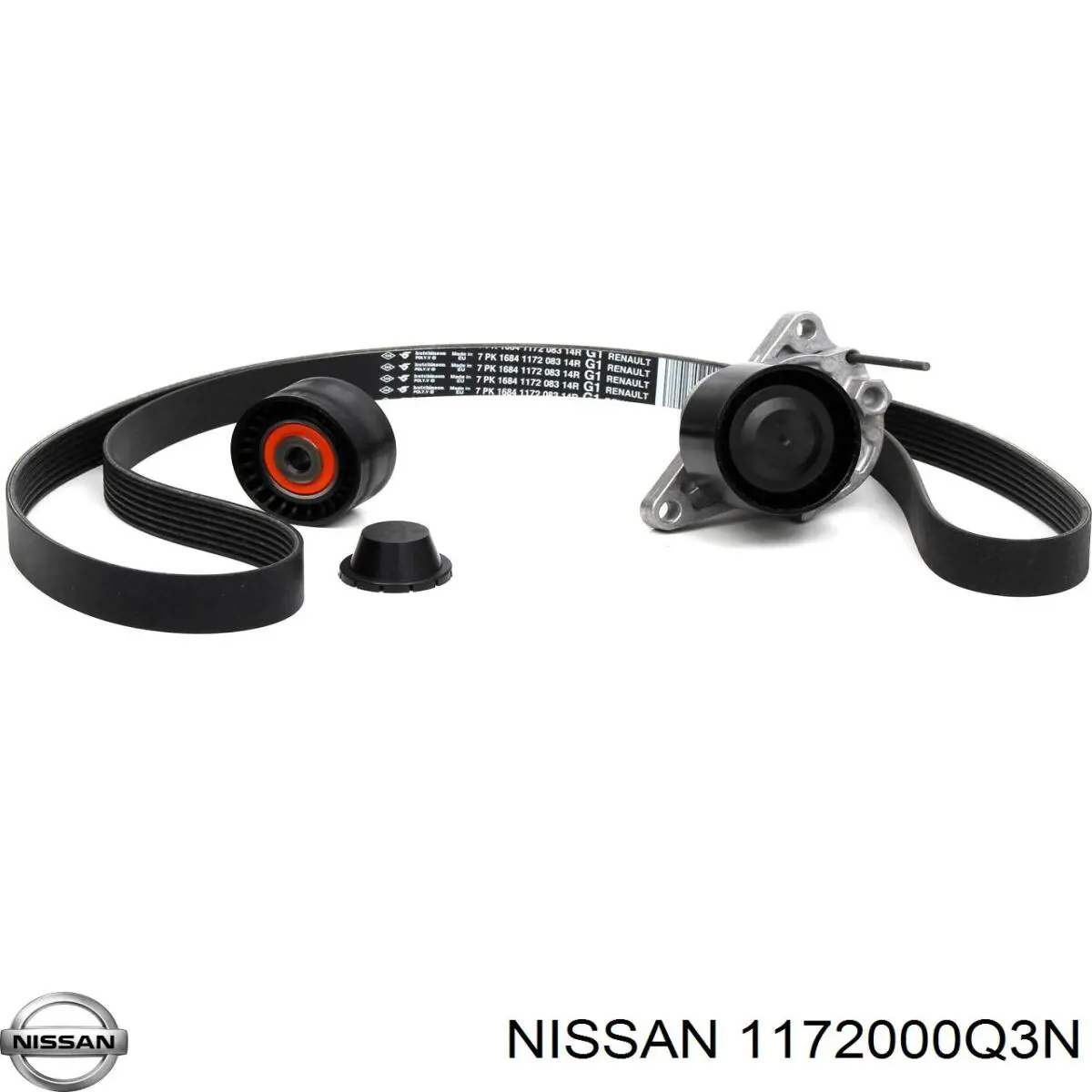 Compre 1172000Q3N Nissan/Infiniti Correia dos conjuntos de transmissão, kit