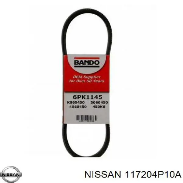 117204P10A Nissan/Infiniti Correia dos conjuntos de transmissão