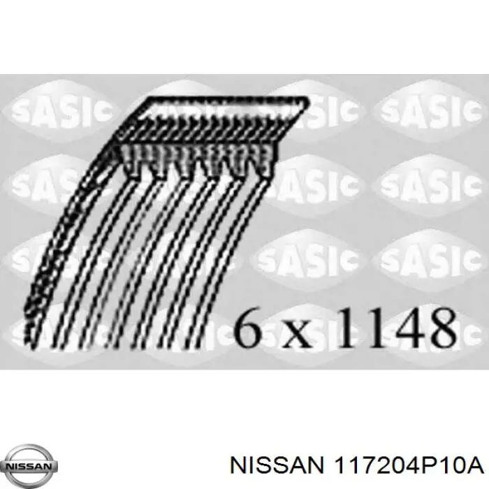 Compre 117204P10A Nissan/Infiniti Correia dos conjuntos de transmissão