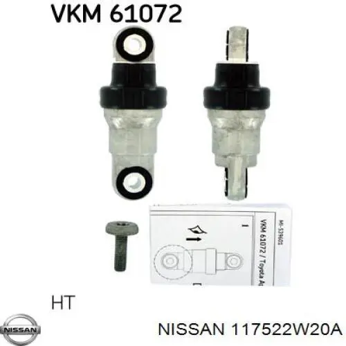 Reguladora de tensão da correia de transmissão Nissan/Infiniti 117522W20A preço, a partir de 26,92 USD