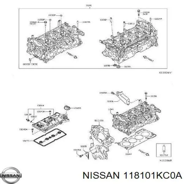 118101KC0A Nissan/Infiniti Válvula PCV de ventilação dos gases de cárter