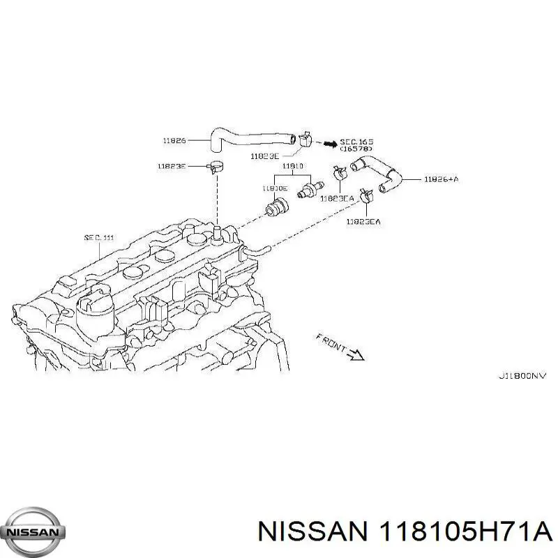 Válvula PCV de ventilação dos gases de cárter Nissan/Infiniti 118105H71A preço, a partir de 3,19 USD