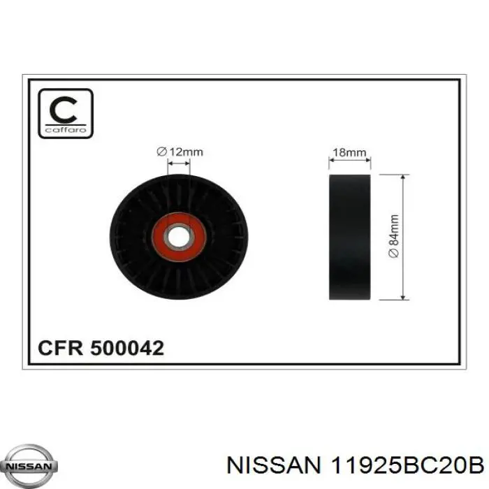 Rolo parasita da correia de transmissão Nissan/Infiniti 11925BC20B preço, a partir de 42,35 USD