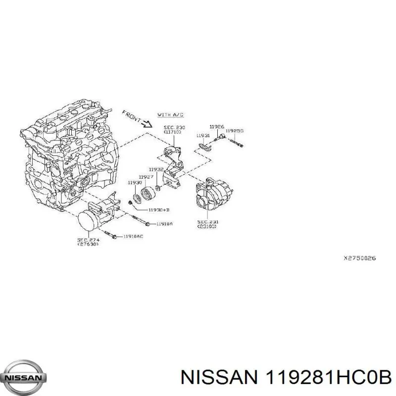 119281HC0B Nissan/Infiniti 