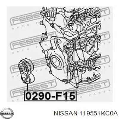 119551KC0A Nissan/Infiniti Reguladora de tensão da correia de transmissão