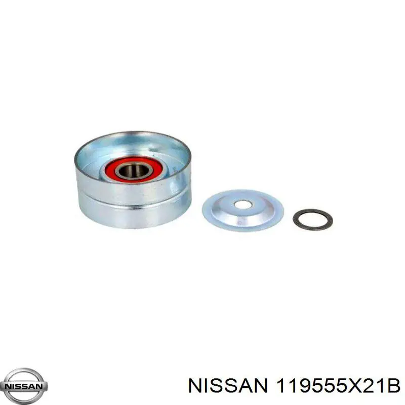 119555X21B Nissan/Infiniti Rolo de reguladora de tensão da correia do mecanismo de distribuição de gás