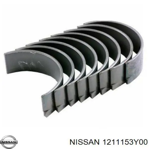 1211153Y00 Nissan/Infiniti Folhas inseridas de cambota de biela, kit, padrão (STD)