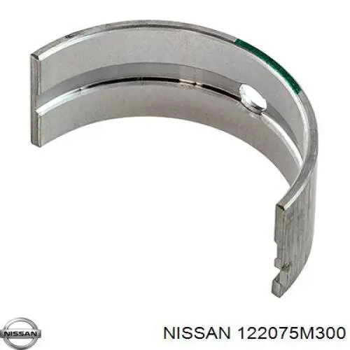 122075M300 Nissan/Infiniti Folhas inseridas principais de cambota, kit, padrão (STD)