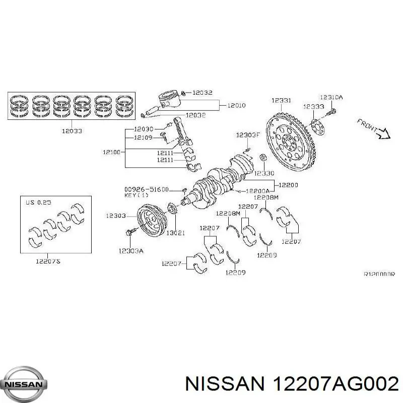 12207AG002 Nissan/Infiniti 
