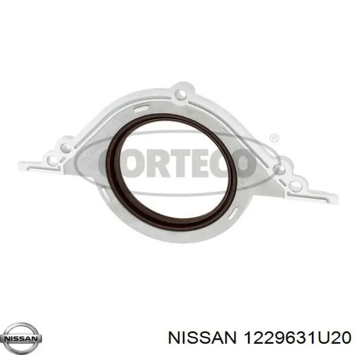 1229631U20 Nissan/Infiniti Vedação traseira de cambota de motor