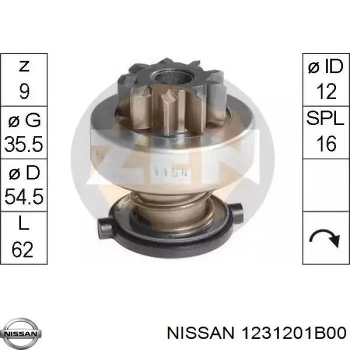 Coroa de volante Nissan/Infiniti 1231201B00 preço, a partir de 213,52 USD