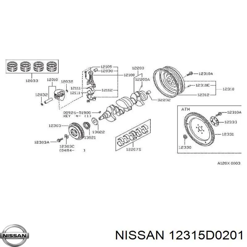  Nissan/Infiniti 12315D0201 preço, a partir de 10,18 USD