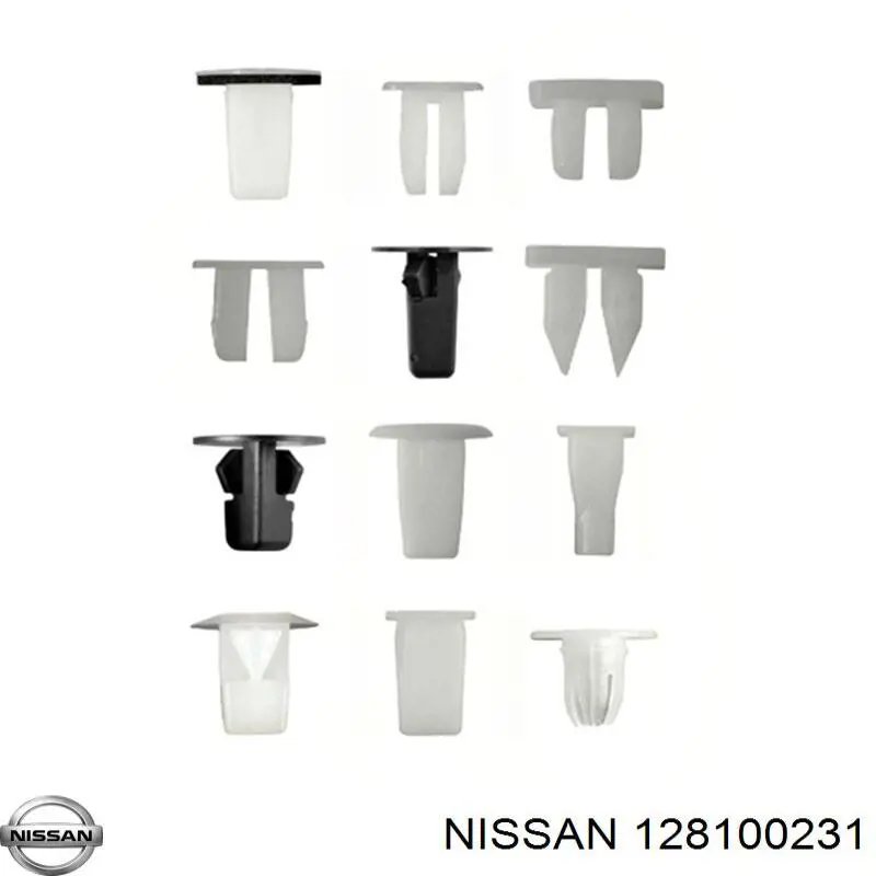 Cápsula (prendedor) de fixação do pára-choque traseiro Nissan/Infiniti 0128100231 preço, a partir de 2,55 USD