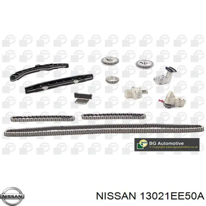 13021EE50D Nissan/Infiniti Engrenagem de cadeia da roda dentada de acionamento de cambota de motor