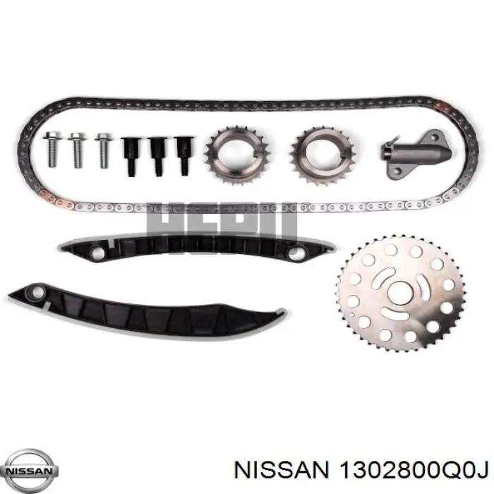 Cadeia superior do mecanismo de distribuição de gás, kit Nissan/Infiniti 1302800Q0J preço, a partir de 135,26 USD