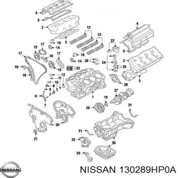 Cadeia do mecanismo de distribuição de gás Nissan/Infiniti 13028JA10A preço, a partir de 285,58 USD