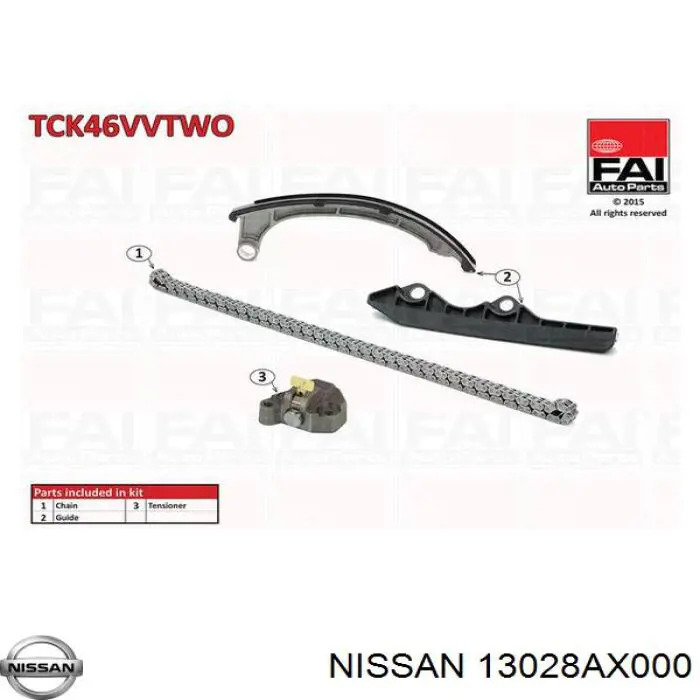 Cadeia do mecanismo de distribuição de gás Nissan/Infiniti 13028AX000 preço, a partir de 119,51 USD