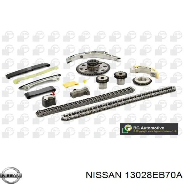 13028EB70A Nissan/Infiniti Cadeia esquerda do mecanismo de distribuição de gás