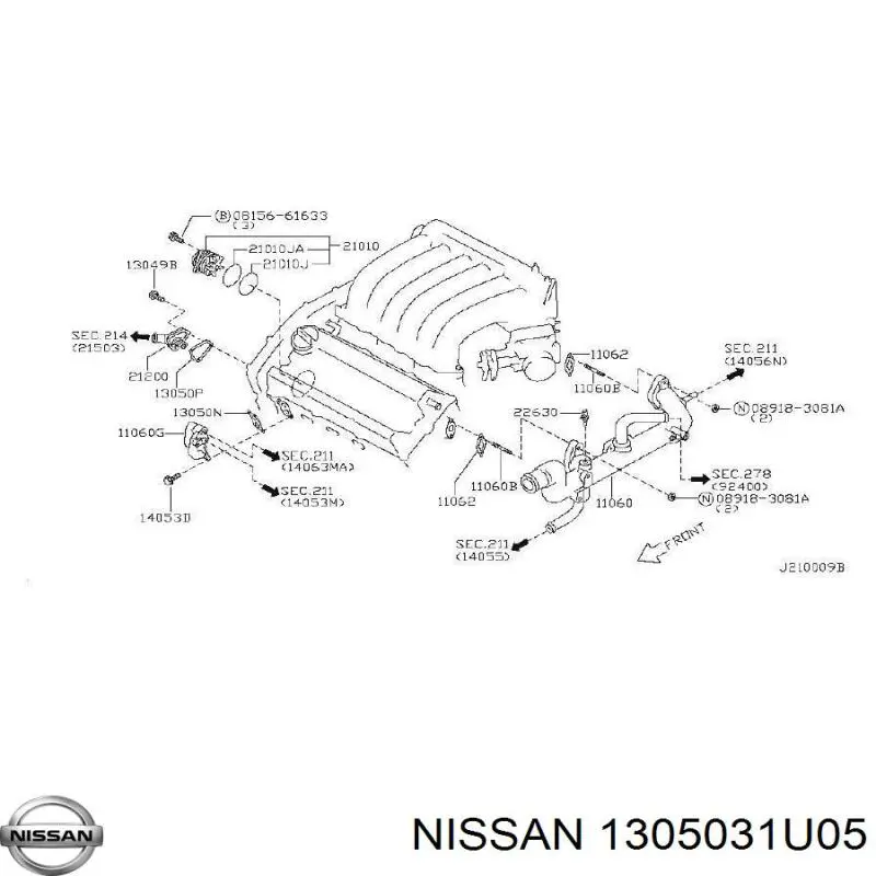  Nissan/Infiniti 1305031U05 preço, a partir de 4,30 USD