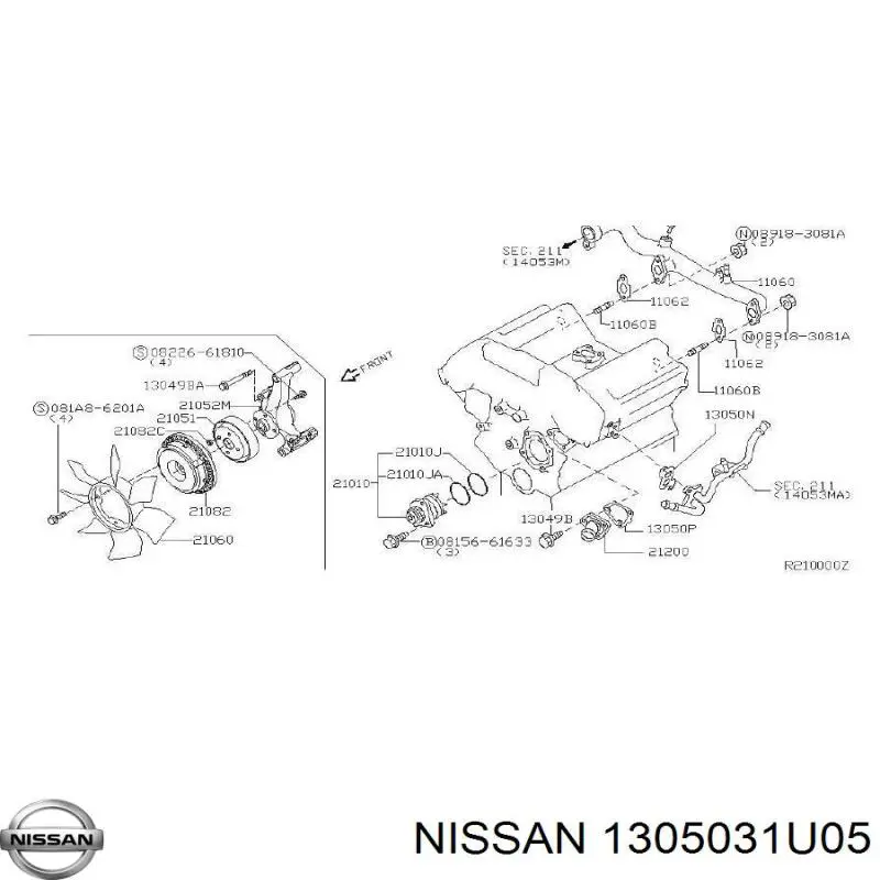 Compre 1305031U05 Nissan/Infiniti 