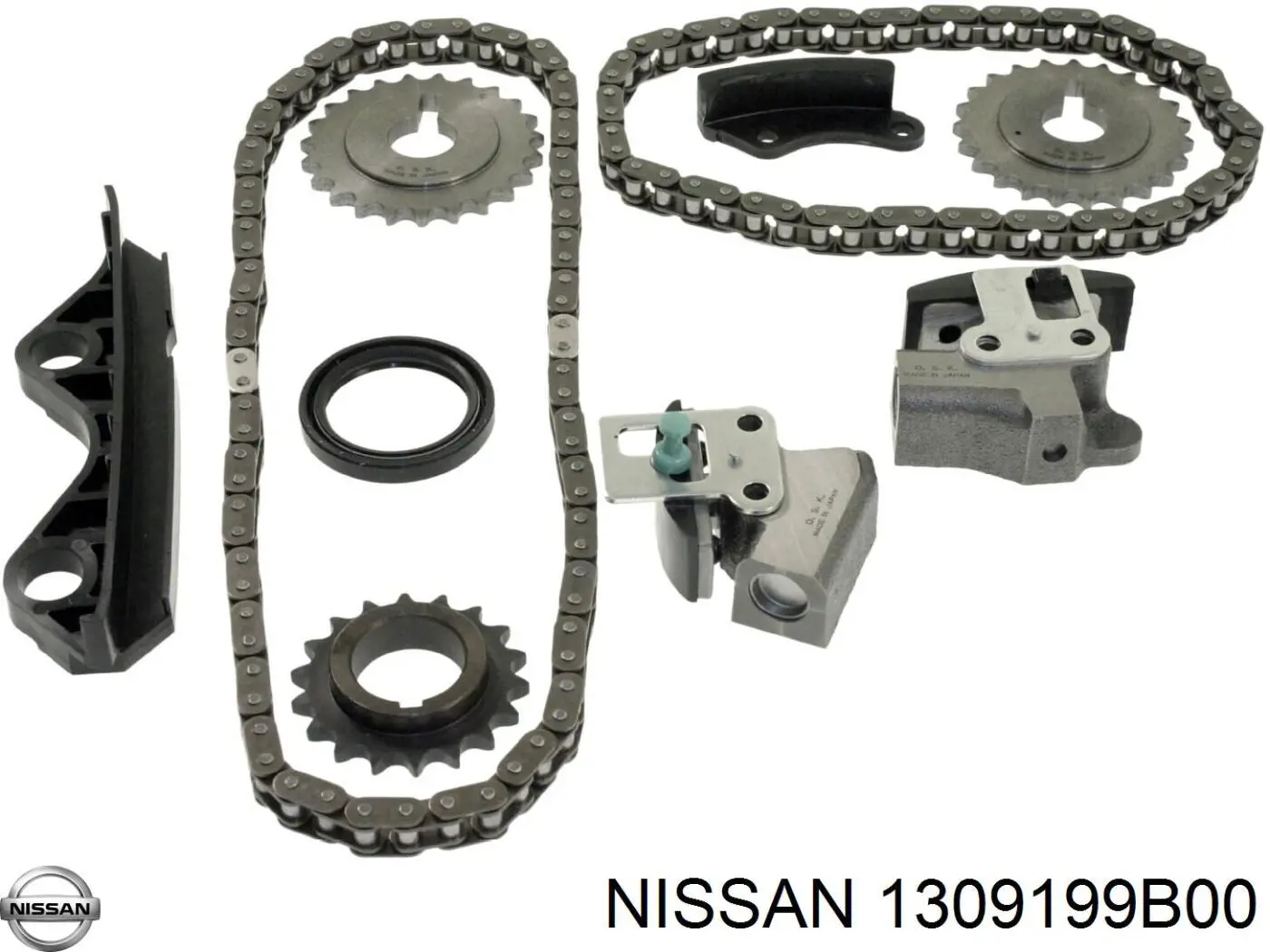 Amortecedor de cadeia do mecanismo de distribuição de gás, direito Nissan Micra  K11