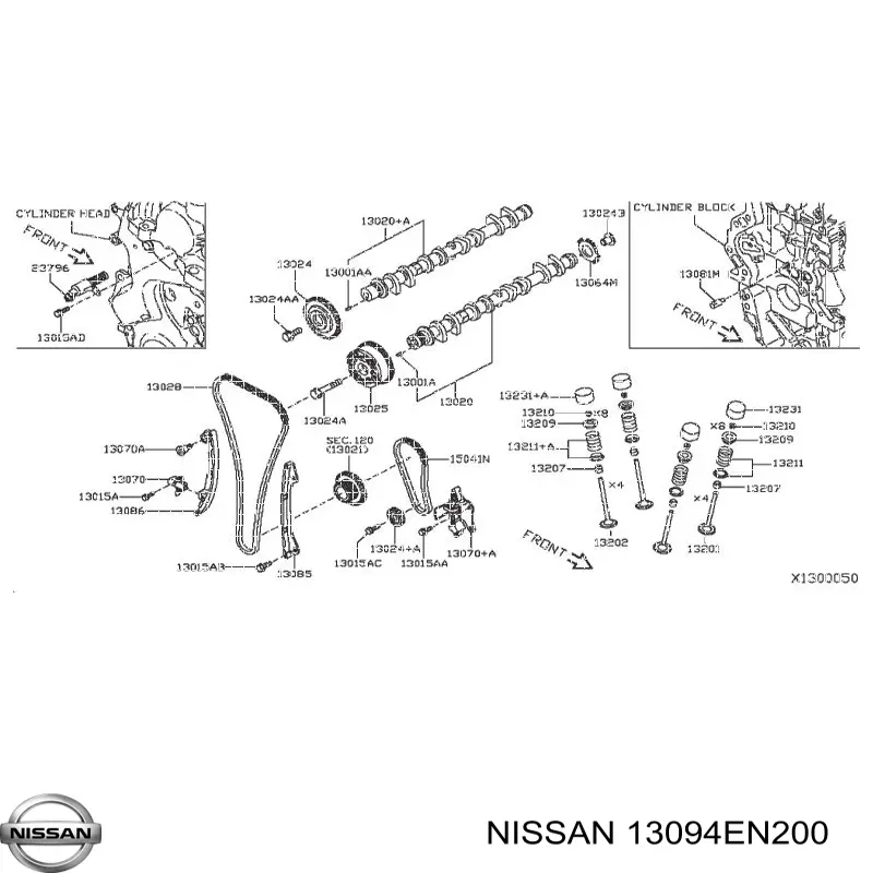  Nissan/Infiniti 13094EN200 preço, a partir de 20,02 USD
