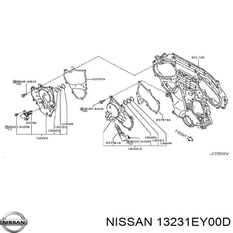 13231EY00D Nissan/Infiniti Compensador hidrâulico (empurrador hidrâulico), empurrador de válvulas