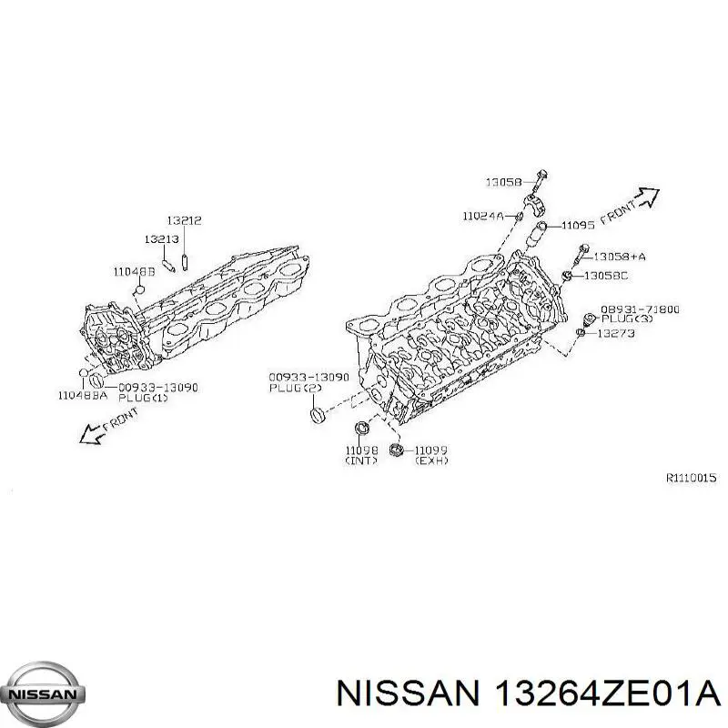  Nissan/Infiniti 13264ZE01A preço, a partir de 210,57 USD