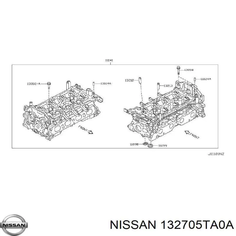  Nissan/Infiniti 132705TA0A preço, a partir de 53,20 USD