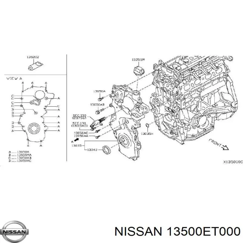 13500ET000 Nissan/Infiniti 