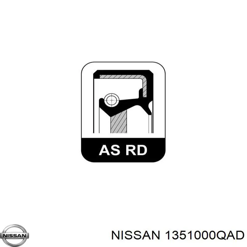 Vedação dianteira de cambota de motor 1306333 Volvo