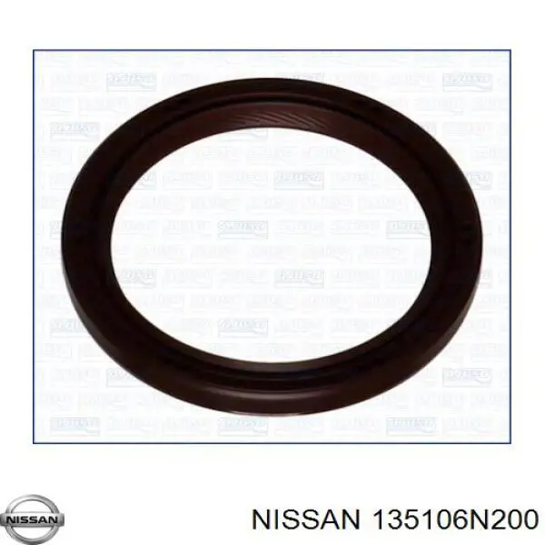 135106N200 Nissan/Infiniti Vedação dianteira de cambota de motor