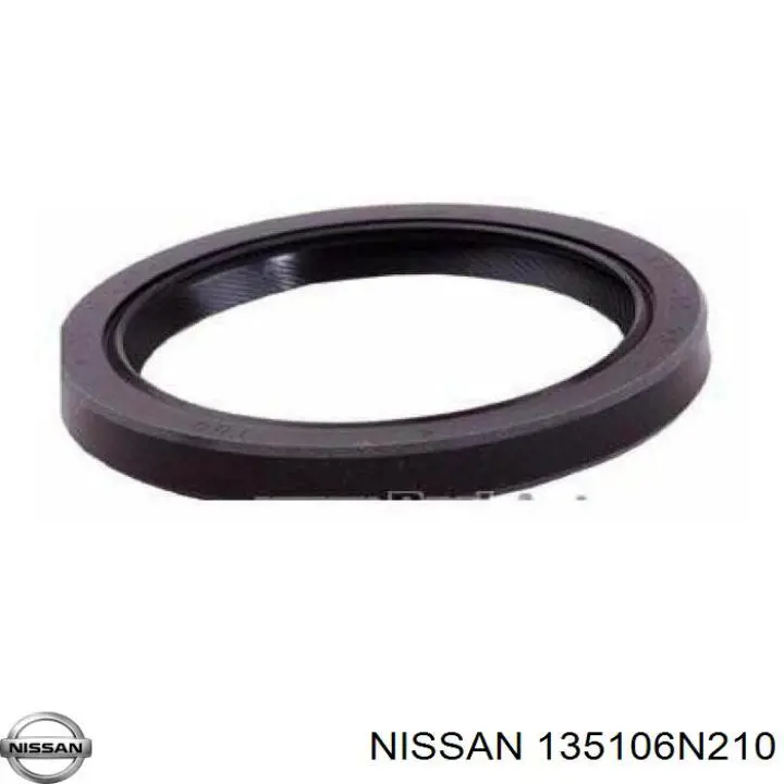 135106N210 Nissan/Infiniti Vedação dianteira de cambota de motor