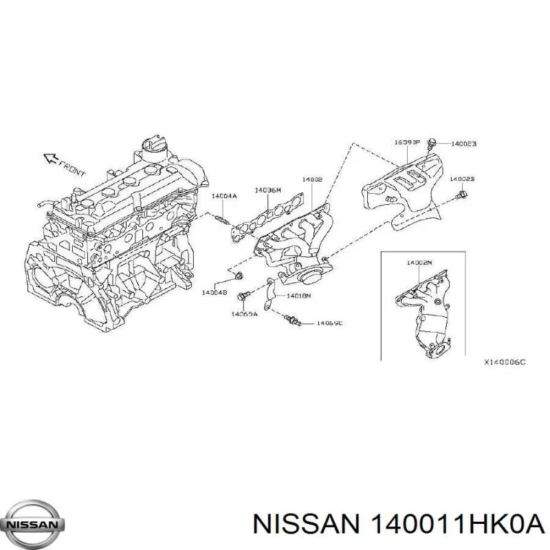 Tubo coletor de admissão para Nissan JUKE JPN F15