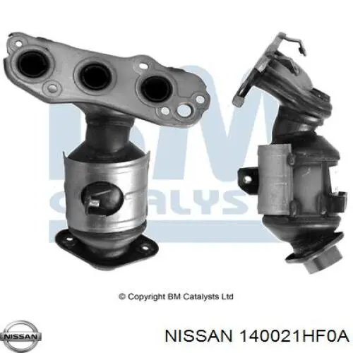 140021HF0A Nissan/Infiniti Tubo coletor de escape