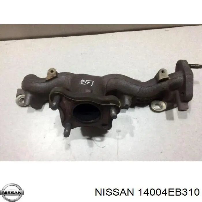 Tubo coletor de escape Nissan Navara NP300 III D40