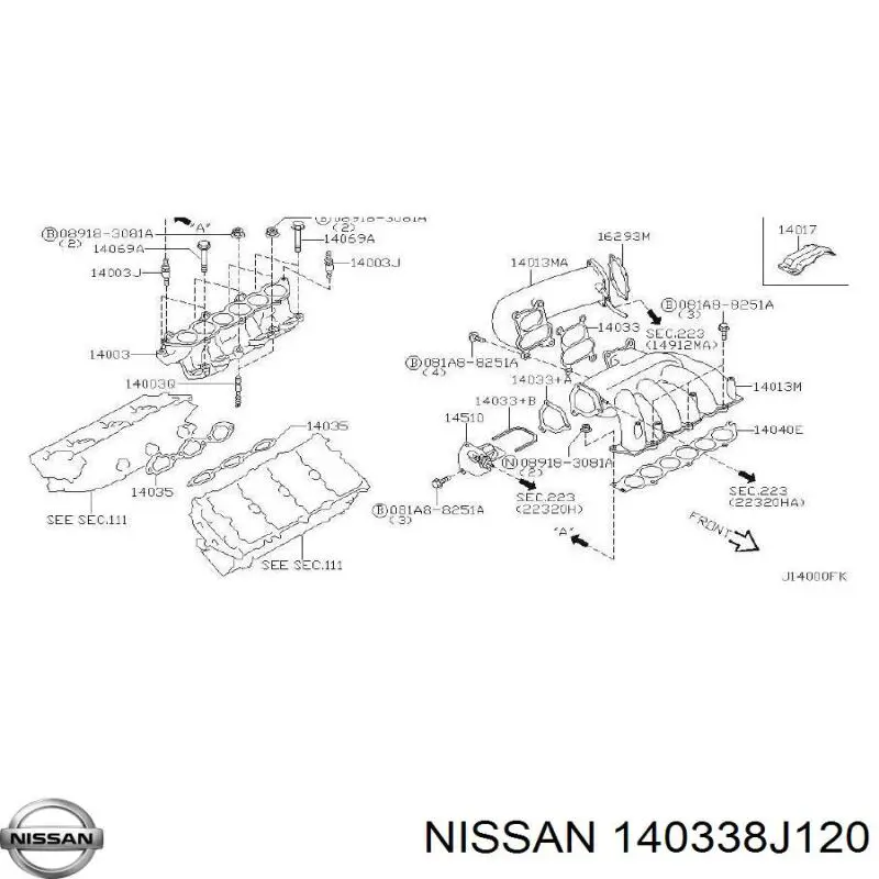 140338J120 Nissan/Infiniti 