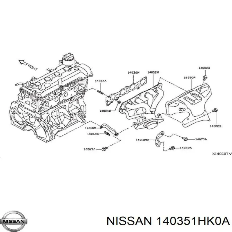  Nissan/Infiniti 140351HK0A preço, a partir de 50,63 USD