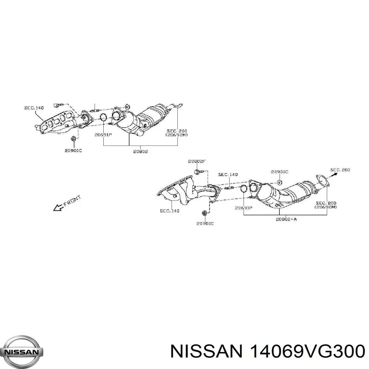  Nissan/Infiniti 14069VG300 preço, a partir de 16,74 USD