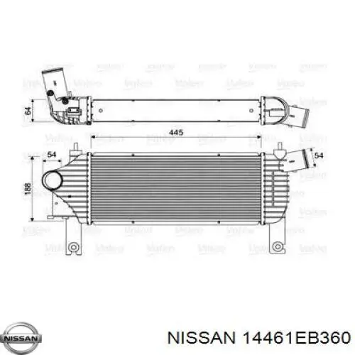Compre 14461EB360 Nissan/Infiniti Radiador de intercooler