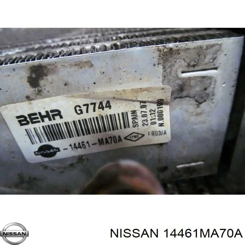 Radiador de intercooler Nissan/Infiniti 14461MA70A preço, a partir de 76,62 USD