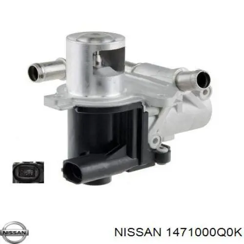 1471000Q0K Nissan/Infiniti Válvula EGR de recirculação dos gases