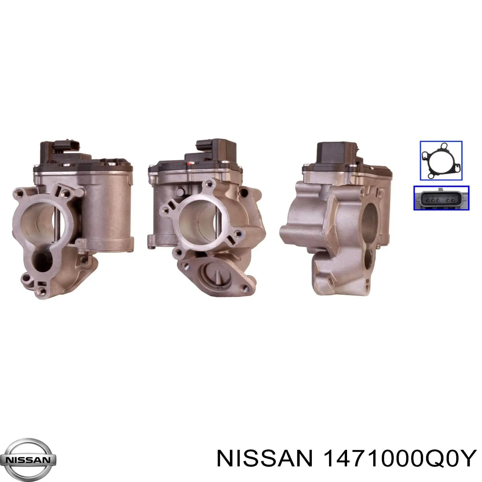 Válvula EGR de recirculação dos gases Nissan/Infiniti 1471000Q0Y preço, a partir de 133,42 USD
