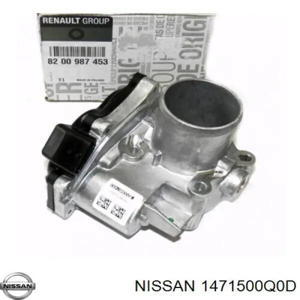 1471500Q0D Nissan/Infiniti Válvula de borboleta montada