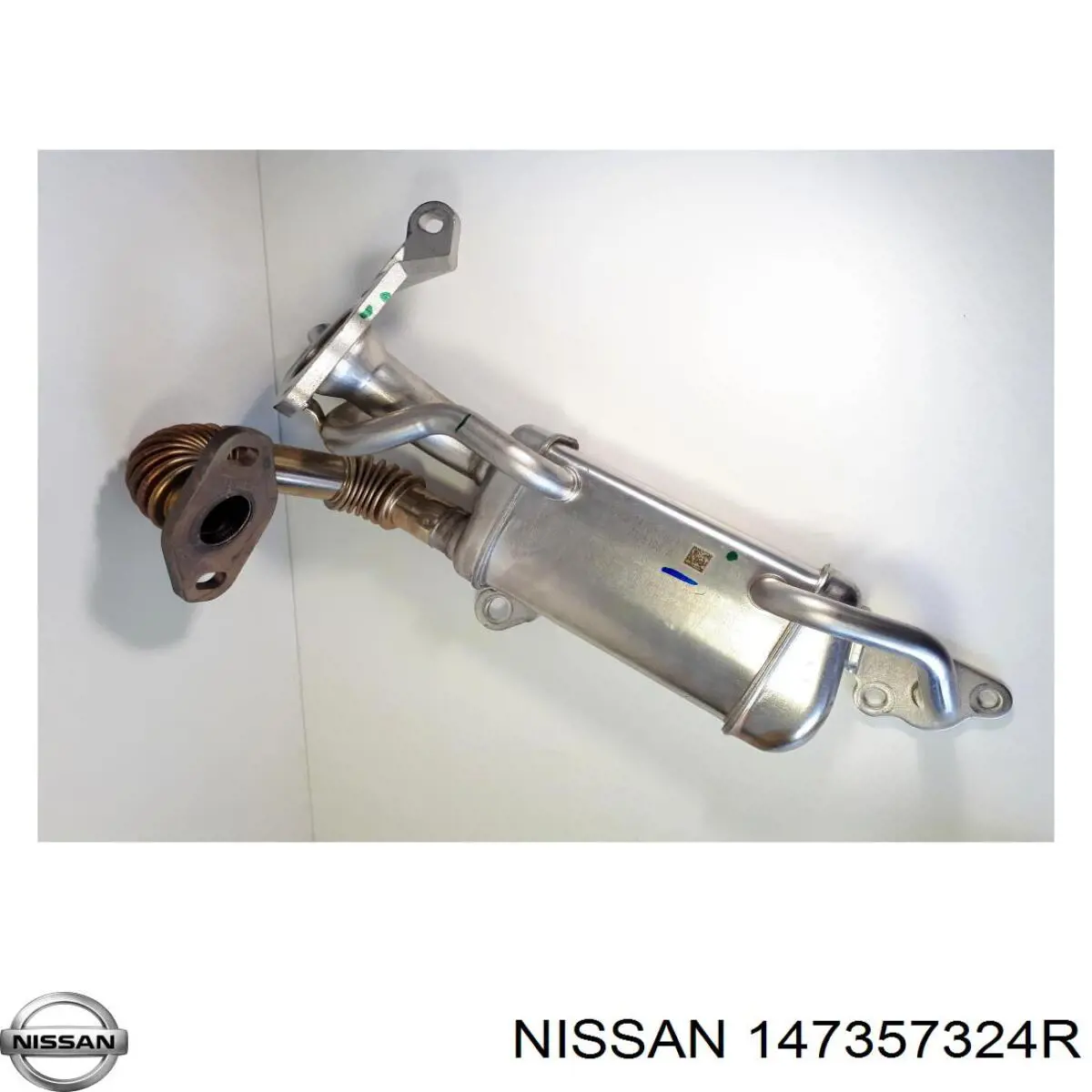 Radiador do sistema EGR de recirculação dos gases de escape 147357324R Nissan/Infiniti