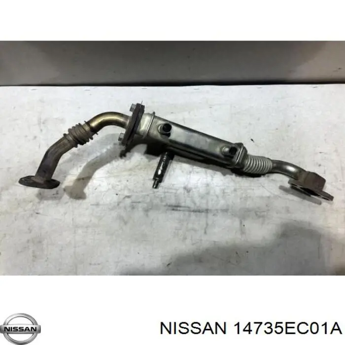 14735EC01A Nissan/Infiniti Radiador do sistema EGR de recirculação dos gases de escape