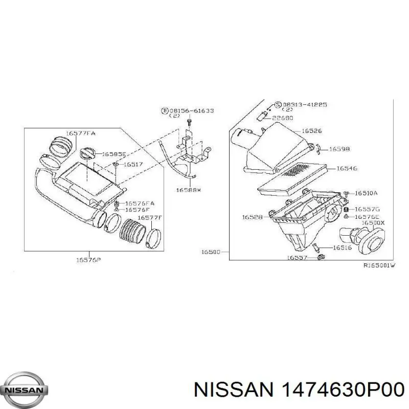  Nissan/Infiniti 1474630P00 preço, a partir de 35,40 USD